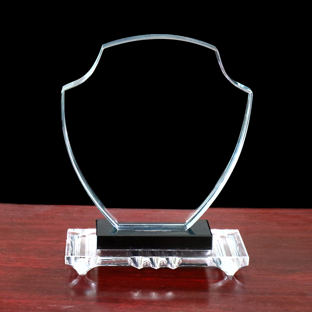 定制雕刻黑色水晶立方体纸张重量奖杯空白水晶玻璃奖杯空白水晶斑块