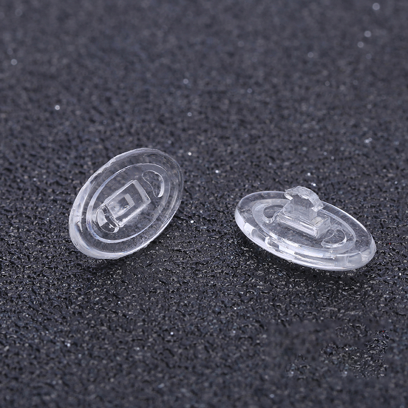 Eco-friendly transparent optical eyeglass glasses Part Spectacle anti-slip rubber plug-in accessories Soft silicone nose pads