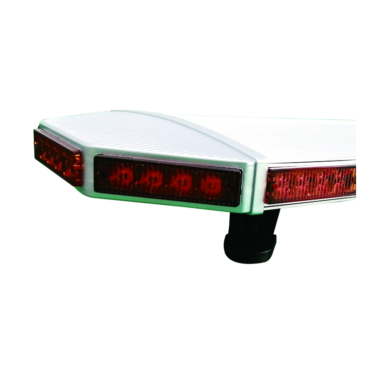 Aluminum housing red lens slim led mini lightbar with siren speaker