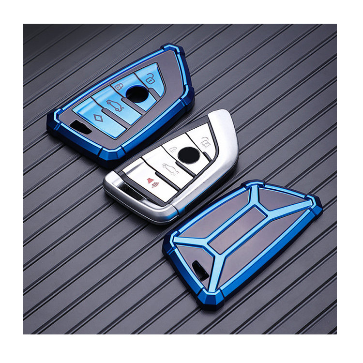 Новый кожаный чехол для автомобильного ключа с текстурой ТПУ для BMW 3 серии 5 серии GT7 X3 X4