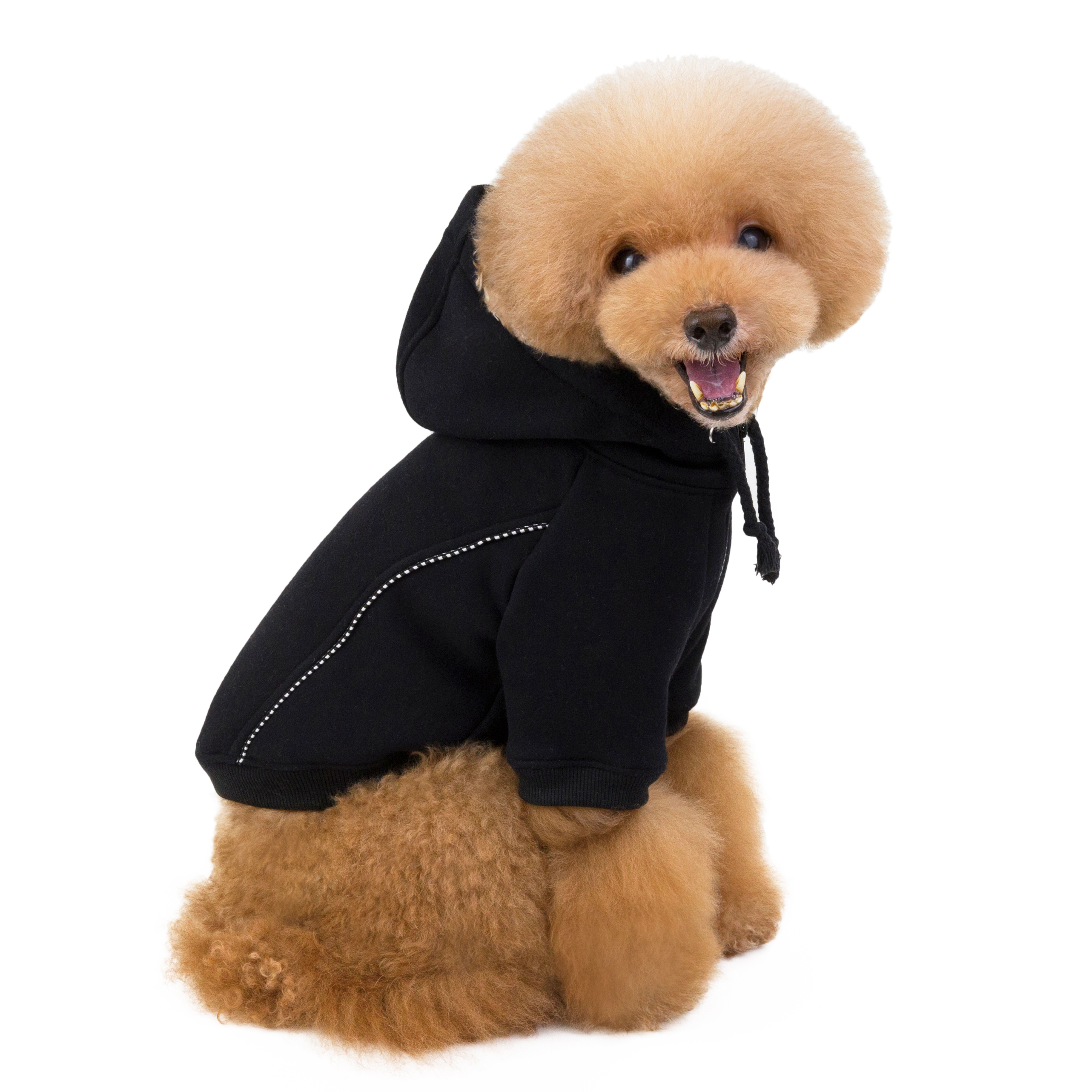 新款宠物冬季服装狗狗连帽衫休闲运动纯色宠物毛衣小狗大衣畅销狗衣服