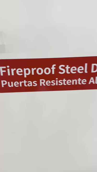 Galvanized Steel Fire Door with Sound Insulation Fireproof Security ...
