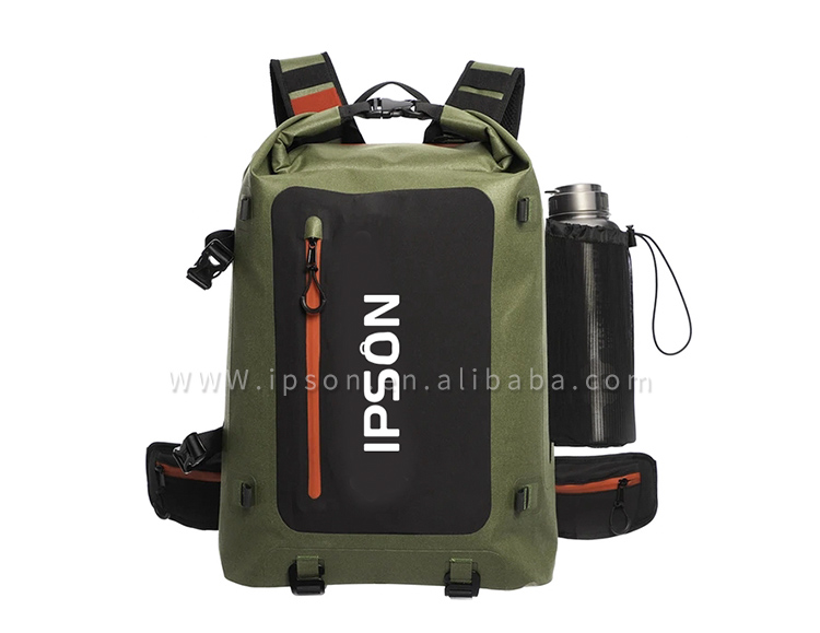 IPSON Multi-use Customized PVC TPU Outdoor Sport Swimming Fishing Boating Camping Dry Bag Waterproof Backpack