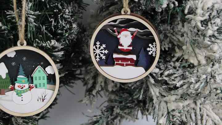 Large Wooden Tree Laser Cutouts - DIY Craft Decor For Home & Parties (Set Of 2)