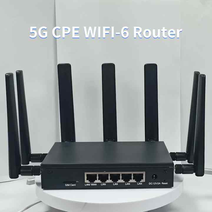 5G Wi-Fi 6 Router with SIM Card Slot, Dual Band, 1200Mbps