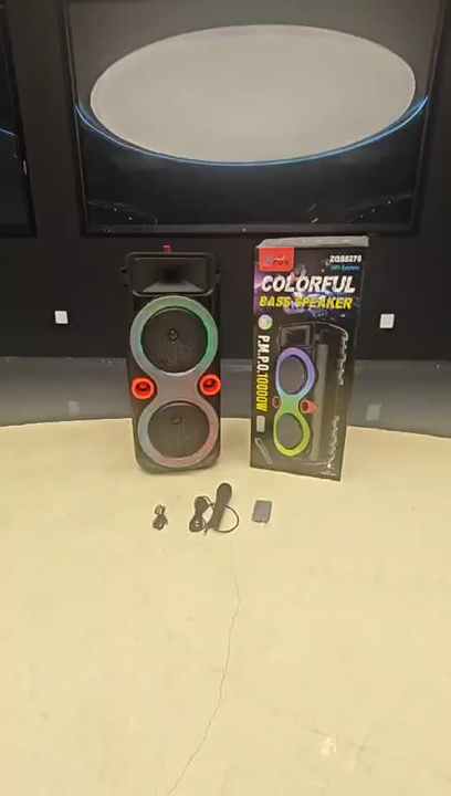 Portable Bluetooth DJ Bass Party Speaker with LED Light