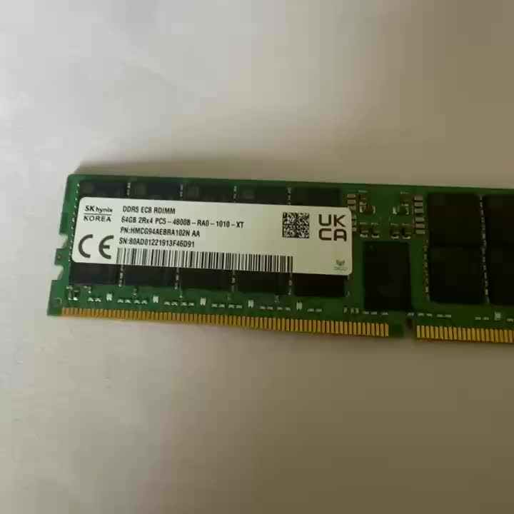 Sk/hynix 64GB DDR5 PC5-4800 ECC REG Memory for Servers