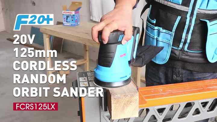 FIXTEC 20V Orbital zımpara makinesi fırçasız akülü Mini zımpara