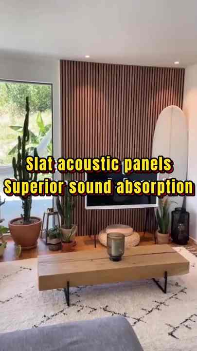 Beautiful view of Modern Acoustic Wall Design