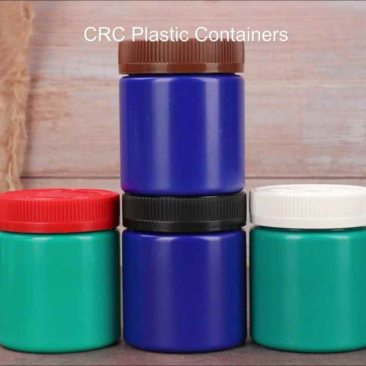 Empty PET PCR Bottles Child Resistant Cap Custom Logo