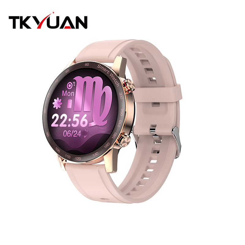 Оригинальный производитель, новинка 2021, 1,28 дюйма, сенсорные круглые Смарт-часы с функцией воспроизведения музыки, звонков, сна, Hband Ak25, Смарт-часы Iso/android CE