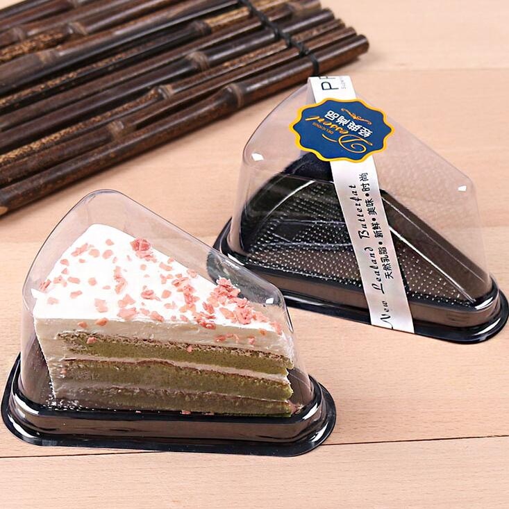 Оптовая продажа, прозрачная треугольная пластиковая блистерная коробка для торта