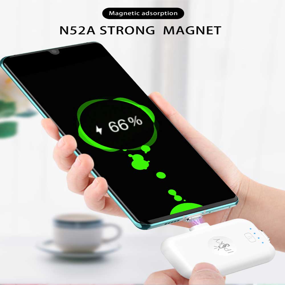 Новое поступление, магнитный внешний мини-кошелек IPSKY на палец, зарядное устройство для аккумулятора, портативное зарядное устройство для мобильного телефона