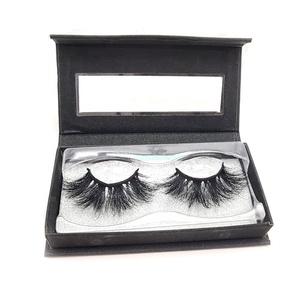 Custom Private Label Wholesale False Lashes Fake Eyelashes 25MM 3d Mink Eyelashes Vendor