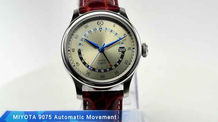 MIYOTA 9075 Mechanical Watch - Luxury Automatic Sapphire Crystal, 100M ...
