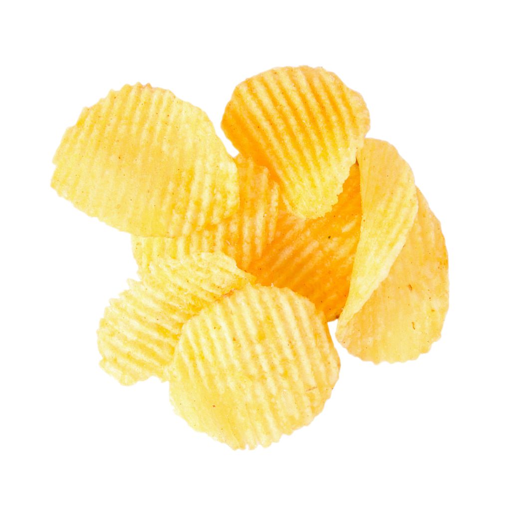 Patatas fritas чипсы. картофельные чипсы. потато чипс. чипсы рассыпанные. картофельные чипсы на прозрачном фоне.