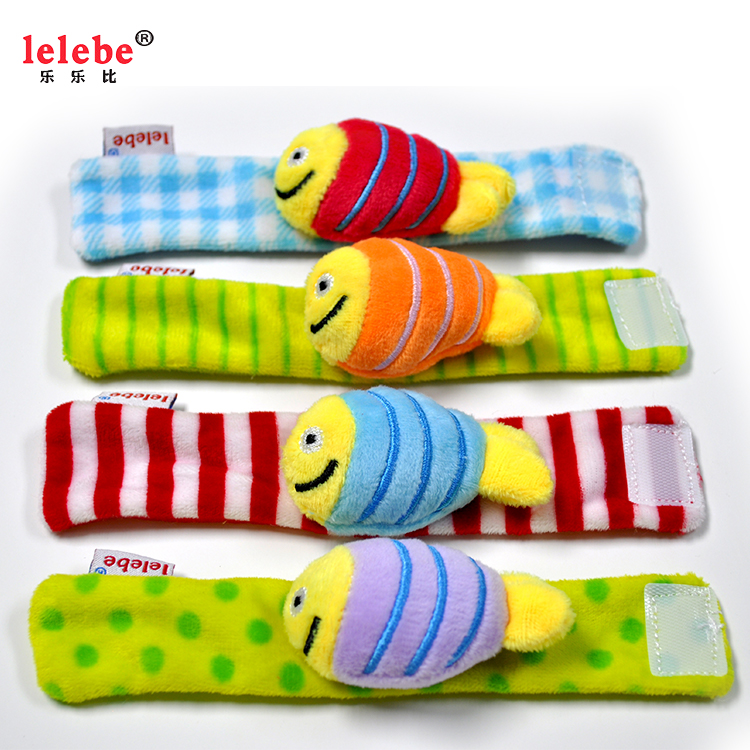 Милые плюшевые животные формы ремешок для наручных часов, детская игрушка браслет для малышей повязка на запястье Развивающие детские игрушки ручной