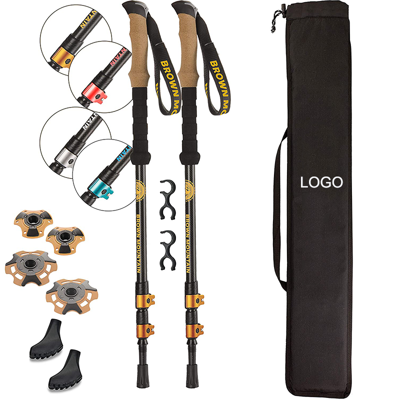 Складная альпинистская трость, походная Складная Сверхлегкая походная палка из углеродного волокна