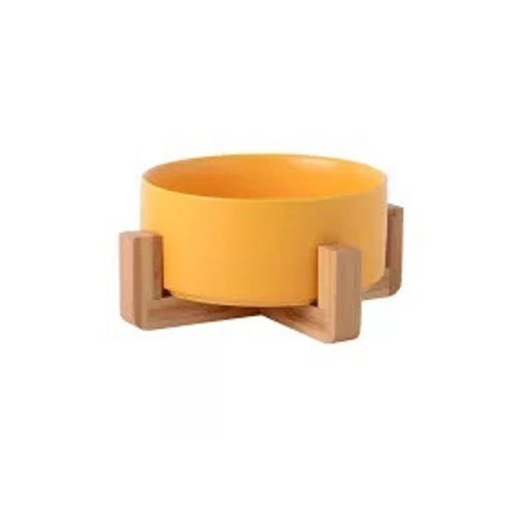 Оптовая продажа, миска для воды на заказ, кормушка для домашних животных, миска для кормления кошек и собак с деревянным дном