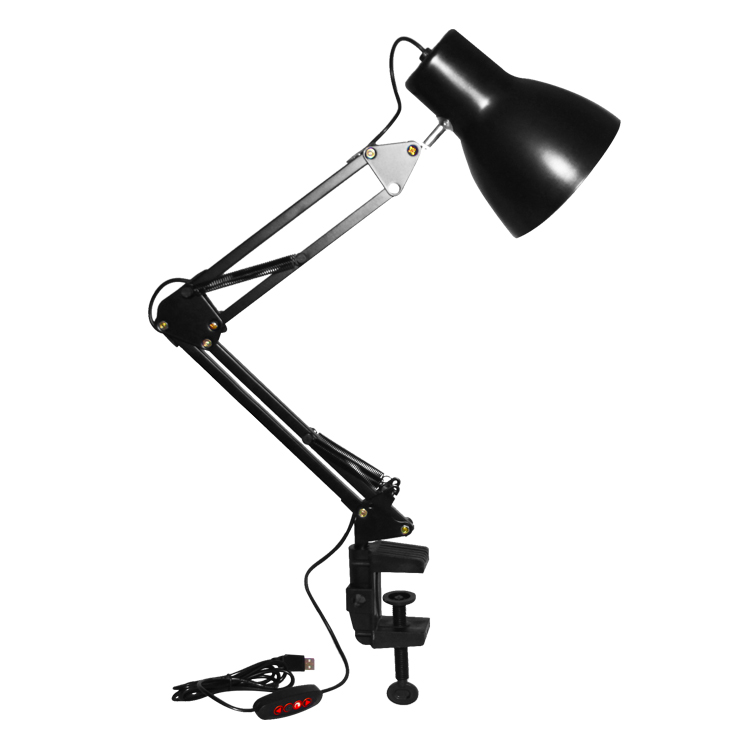 Дизайн лампы регулируемый длинный поворотный кронштейн металлическая Светодиодная настольная лампа, Складная Настольная лампа для чтения настольная лампа