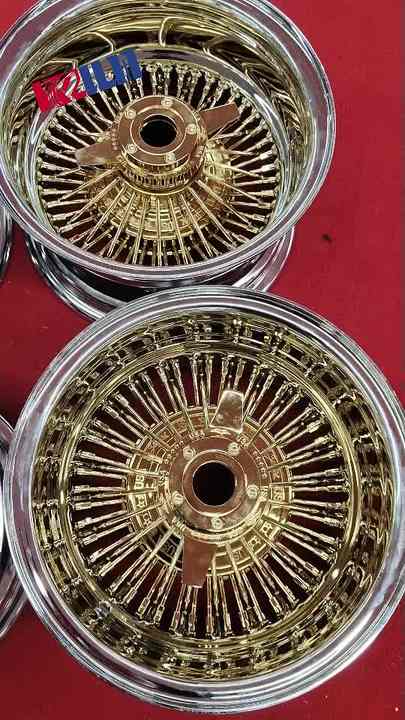 Zenith Rims 13 Inch Zenith Styles Center Gold Chrome Lip Wire Wheels 13x7 Chrome Wheel 13x7 ...