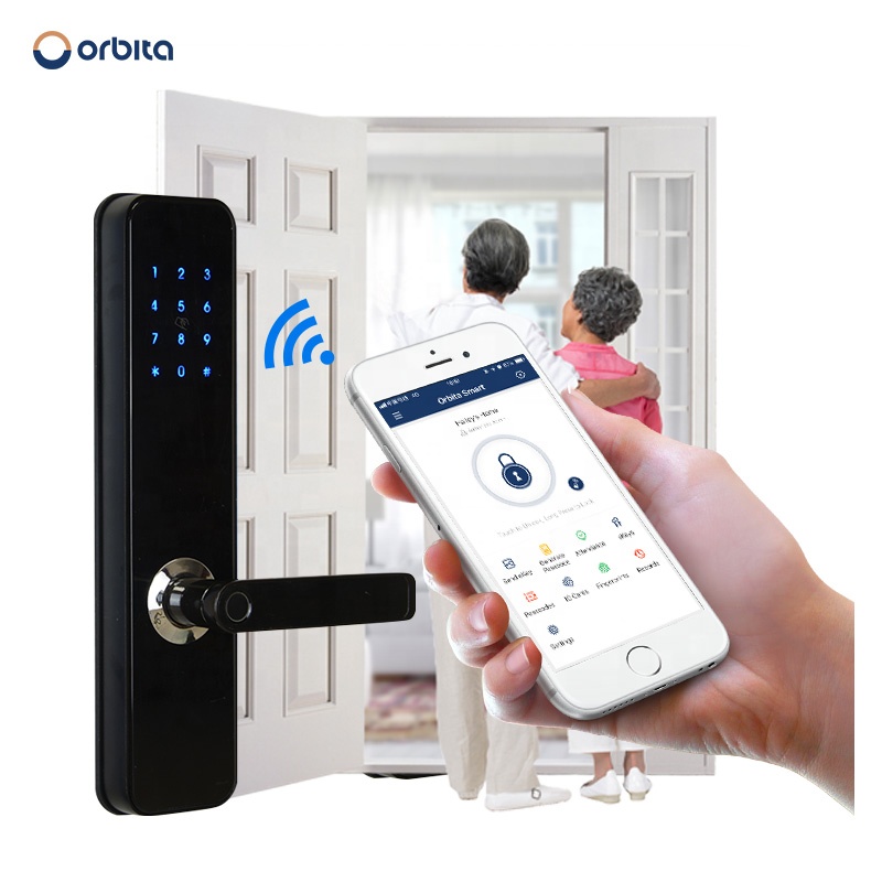 Orbita Security Fingerprint Temporary Code Remote Unlock Phone Controlled Smart Gate Lock Buy Smart Gate Lock Swing Door Smart Gate Lock App Smart Gate Lock Product On Alibaba Com