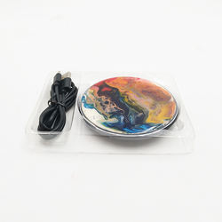 Resin marble fast Qi wireless charger 15W promotional gift pieces