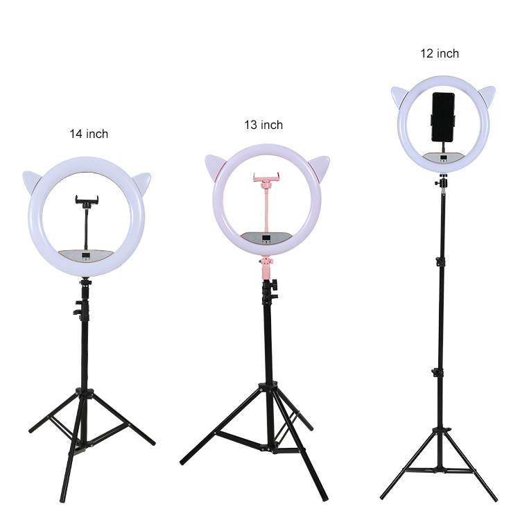 Конкурентоспособная цена, сенсорное управление, 12 В 13 в 14 в черном, розовом цвете, светодиодное кольцо