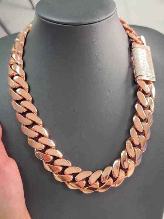 Hip Hop Men Jewelry 925 Solid Silver Moissanite Diamond Clasp 18k