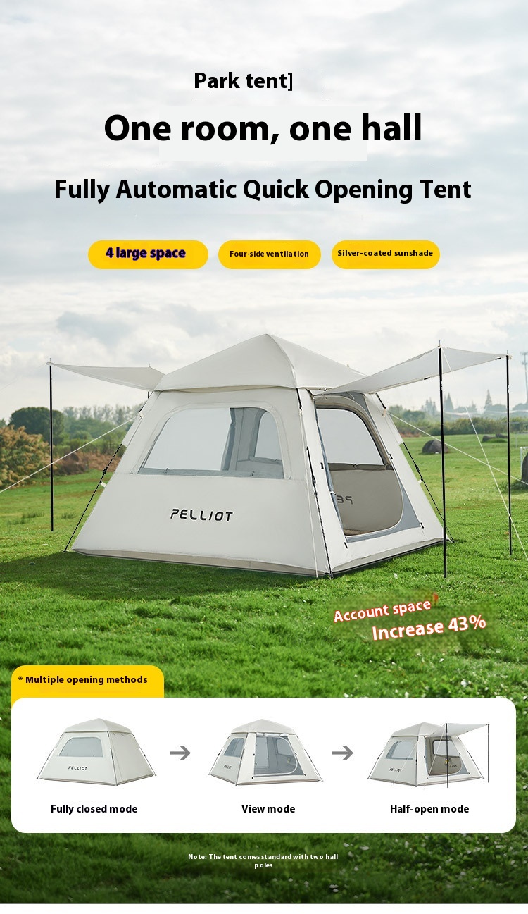 Pelliot Fully Automatic Silver-Coated Tent Portable Square Multi