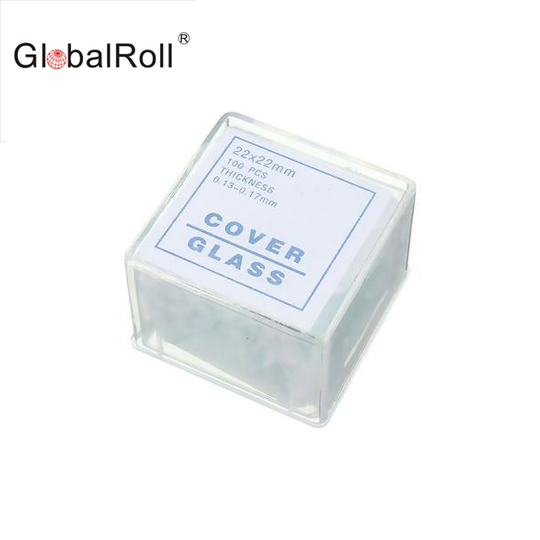 100 pcs Glass Micro Cover Slips 22x22mm Microscope Slide Covers UE