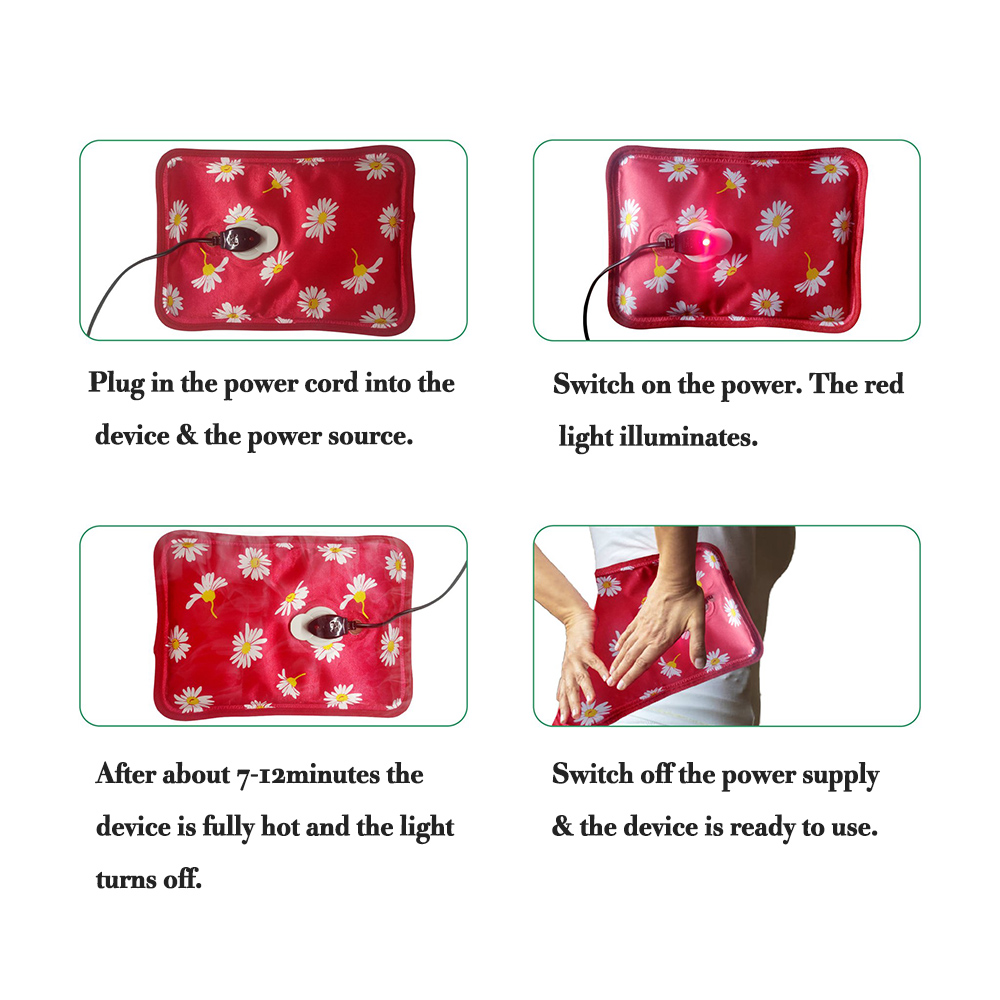 cheap protable explosion proof warm bag electric hot water bottle heat bag rechargeable