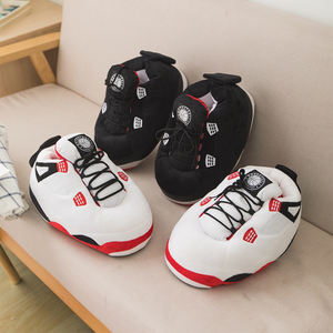 fluffy jordan slippers