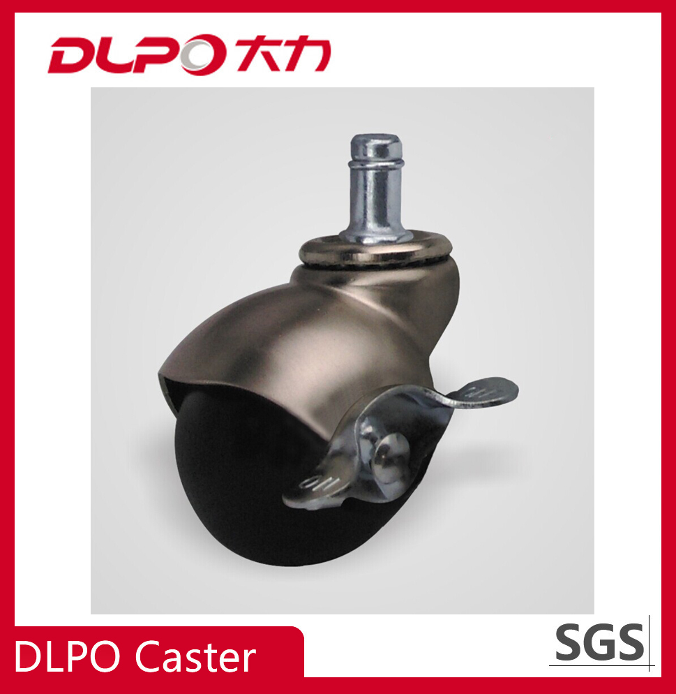 DLPO Ball Shape Zinc Plated Bracket Swivel 1.5 inch caster wheel