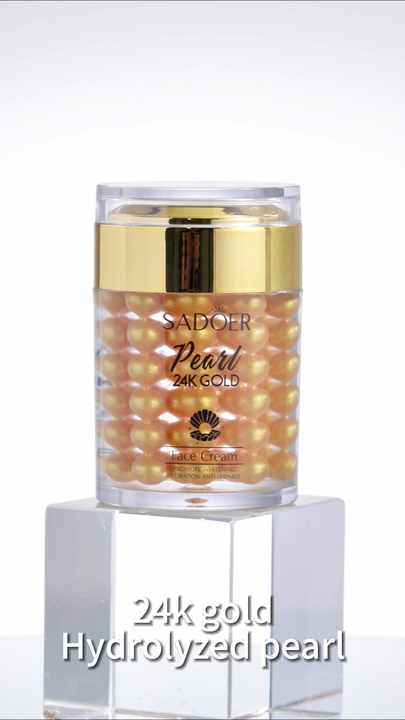 SADOER 24k Gold Pearl Collagen Moisturizing Cream for All Skin
