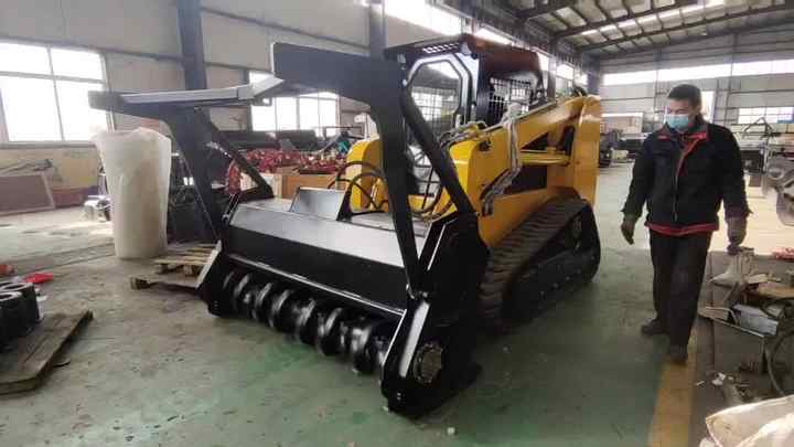Heavy-Duty Steel Forestry Mulcher with Large Skid Steer Loaders 46 Inch ...