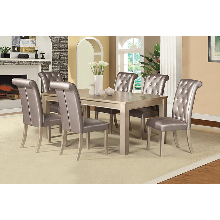 Высокое качество, горячая Распродажа, роскошные деревянные ножки, МДФ доска, обеденный стол, набор дизайнов для дома