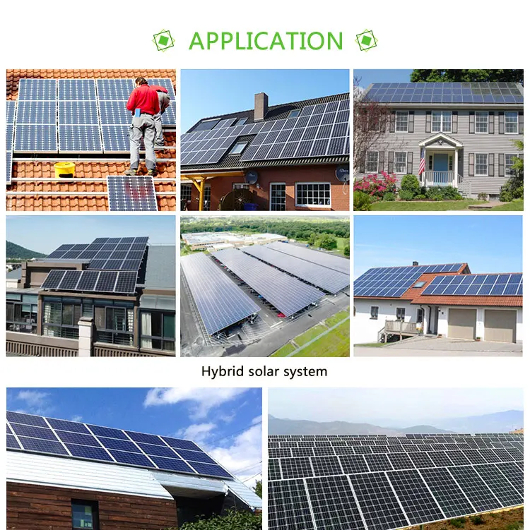 Renewable solar generator 5kw hybrid home solar panel kits solar energy system with battery charger