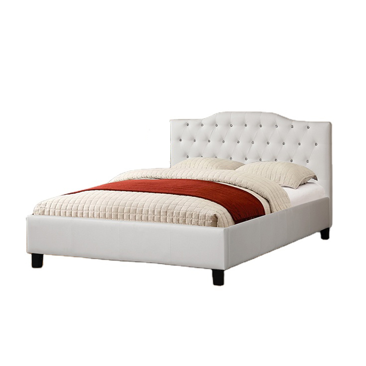 Современные тканевые кровати большого размера коричневые кожаные наборы для кровати