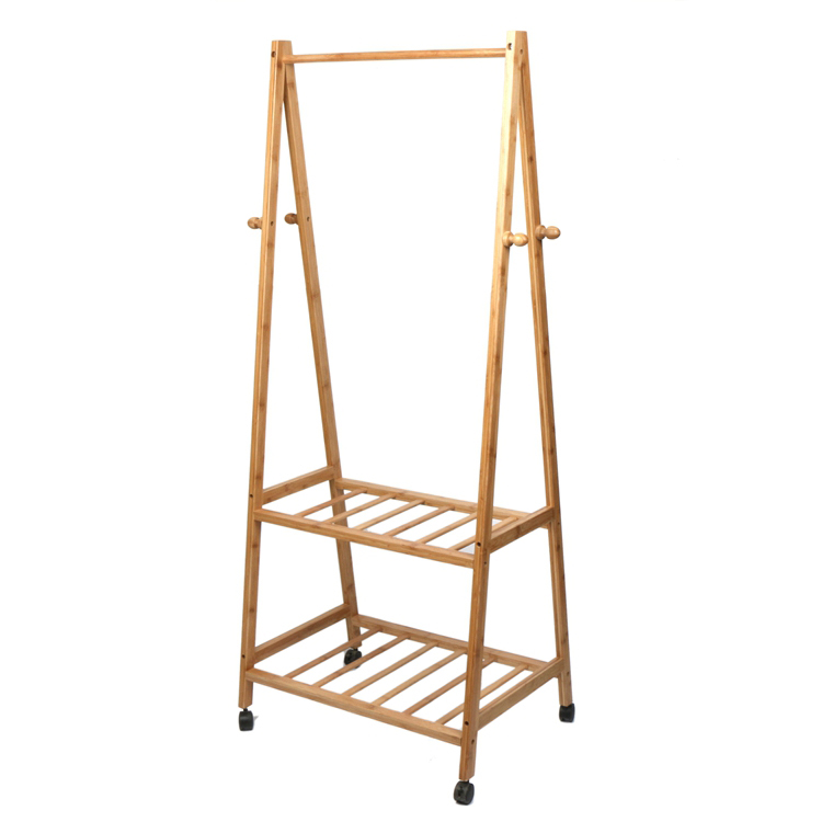 Портативный шкаф для хранения кабельных катушек из натурального бамбука