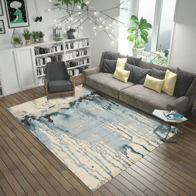 Fashionable elegant comfortable touching feeling carpet  polyester color exhibition mat living room carpet