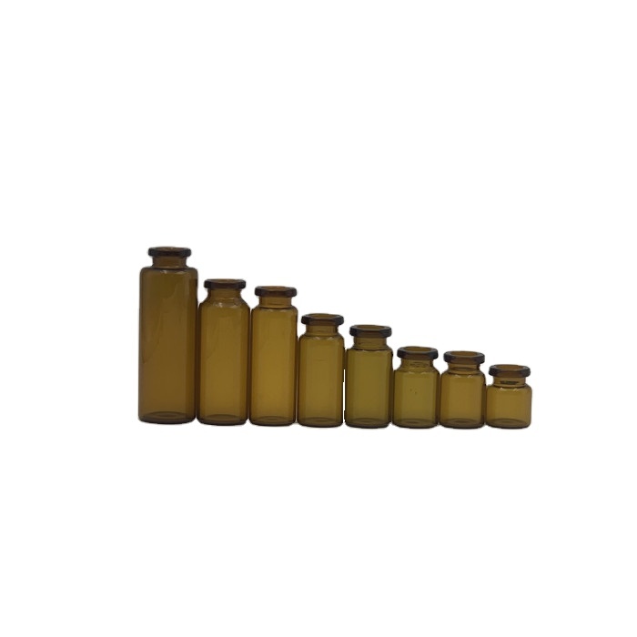 Оптовая продажа 3 мл/5 мл/6 мл/7 мл/8 мл/10 мл/15 мл/20 мл/30 мл бутылка из янтарного стекла фармацевтическая трубчатая 10 мл стеклянная бутылка