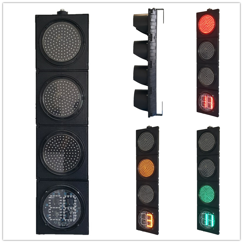 200 мм 4-Aspect прозрачные линзы RYG Ball с таймером обратного отсчета дорожный светофор производитель