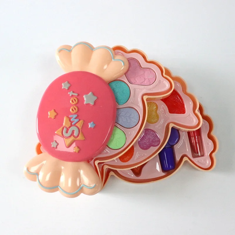 Лидер продаж, пластиковый детский набор для макияжа, ролевая игра, экологически чистый материал, косметическая игрушка для девочек