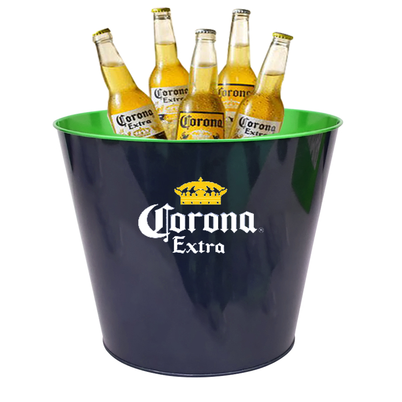 1 NEW Corona Extra Ice Buckets Galvanized Metal for Beer Ale Lager Bottle Cooler