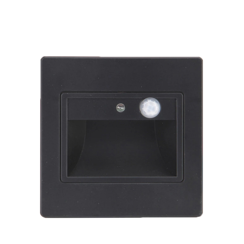 Heißer Verkauf PIR-Bewegungsmelder + Lichtsensor LED-Stufen-Treppenlichter, versenkte Eck-Fußlampe, auf Lager