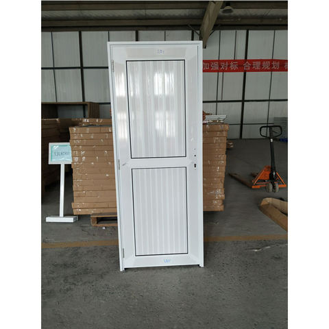 工厂供应防水秋千浴室安全入口白色upvc门