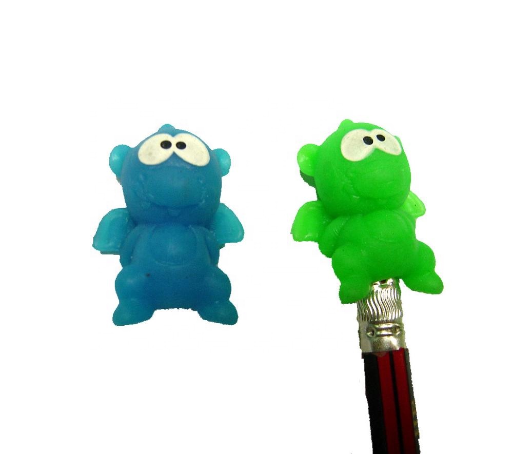 Сжимайте мультфильм карандаш Топпер маленький пластиковый Дракон игрушки