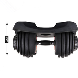 Black Round Rubber Dumbbell Nylon plastic dumbbell