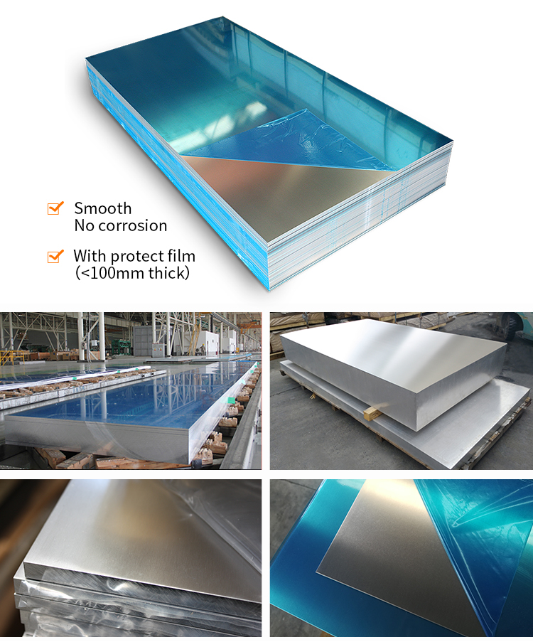 Thickness 0.5mm Aluminum Sheet Plates Magnesium Silicon Alloy 5005 5754